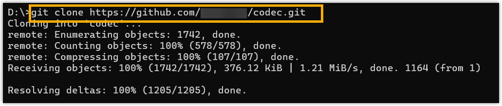 codec-git-clone