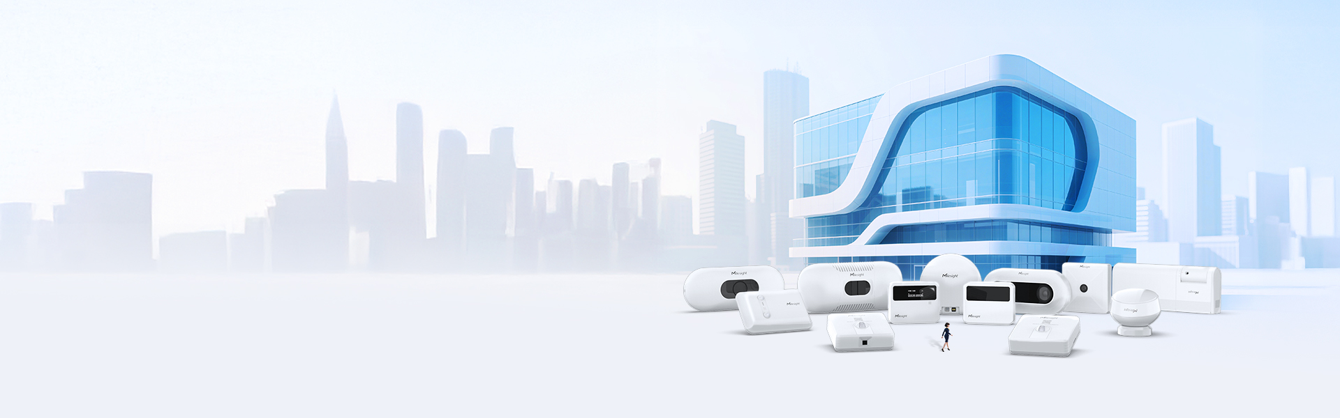wireless people counter banner
